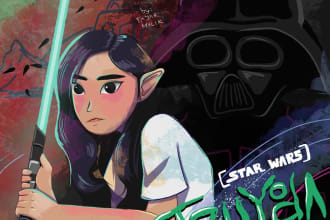 draw unique digital illustration fan art