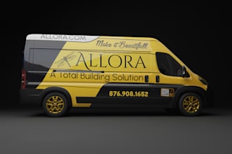 do amazing car wrap design or vehicle signage