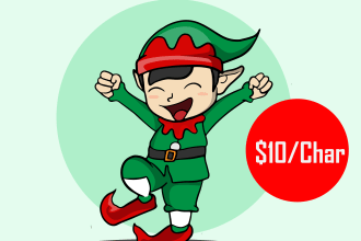 draw cartoon character and mascot design