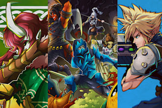 draw comics cartoon character game illustration halftone