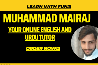 be your online english and urdu teacher, assignment helper