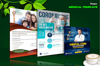 design attractive and professional medical or dental flyer