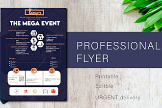create a clean flyer