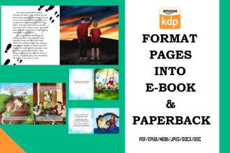 format your book in paperback and ebook versions