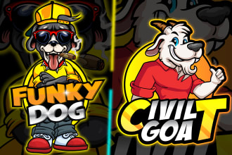 design a mascot, cartoon character or caricature logo for you