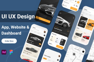 create UI UX design for mobile app UI and website UI UX