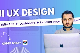 create UI UX design for mobile app UI and website UI UX