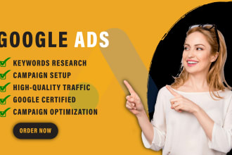 setup and manage your google ads adwords PPC campaign