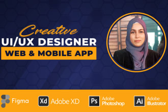 do website UI UX, web apps, website dashboard design using figma