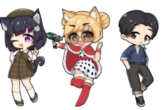 draw cute anime chibi character
