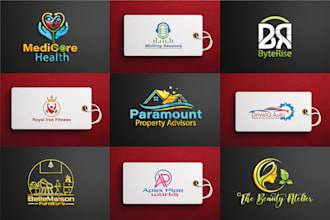 create modern minimalist business logo design for your brand
