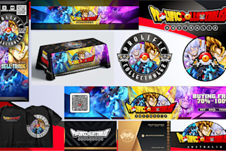 design for tcg brand one piece naruto dragonball