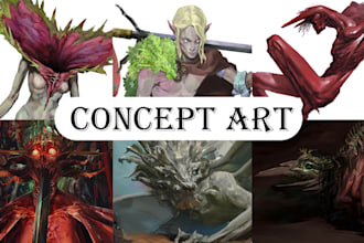 create concept art character for you