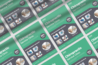 create flyers for beauty care, disaster relief fundraiser, chiropractic clinic