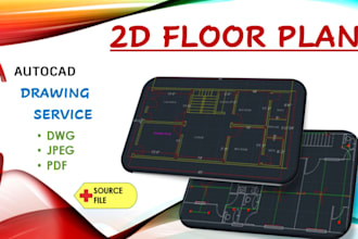 draw 2d floor plans using autocad