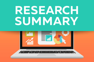 do book summary  chapter summary  article summary report research