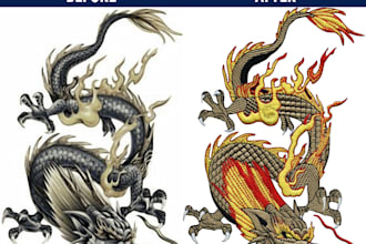 convert image to embroidery digitizing in hour