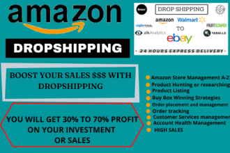 manage amazon fbm dropshipping store walmart store dropshipping