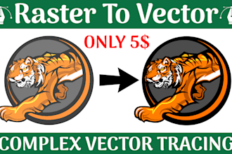 do vectorise, convert jpg, png to vector, vectorize any logo