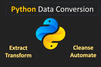 develop python scripts to parse and convert your data