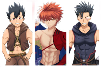 draw attractive boy anime character