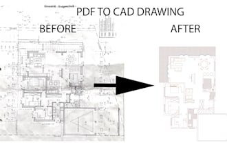 convert pdf, sketch, jpg to autocad dwg quickly