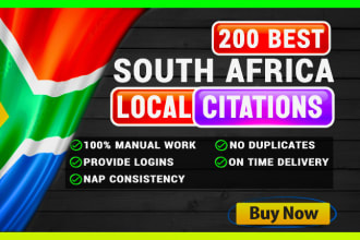 do south africa local citations and directory submission for local SEO citations