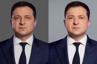 professionally retouch headshots and portrait photos in photoshop