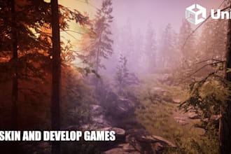 create a game or reskin or add features in unity