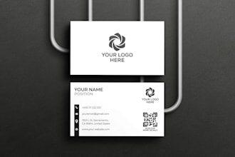 design a professional, minimal, corporate, classic, any kind business card