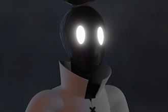 create a professional 3d object, logo or character