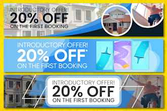 design eye grabbing website banners and socialmedia posts for businesses