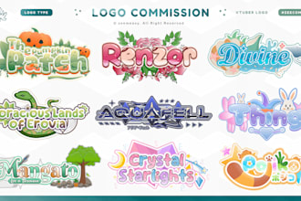 create a cute vtuber twitch streamer logo design for your best identity