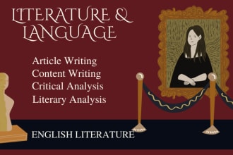 do english literature articles and critical analysis