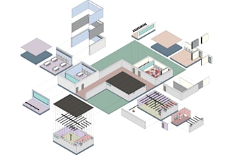 architectural urban digrams and illustrations