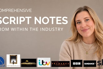 write encouraging, industry quality script notes