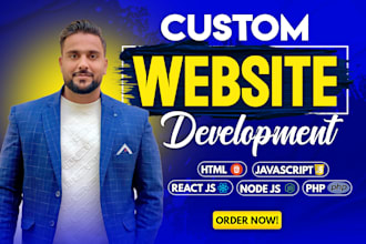 be your front end web developer using HTML, CSS, bootstrap, react js, next js