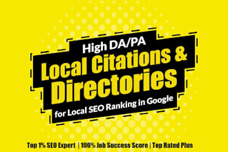 do best local SEO citation, google my business, maps listing