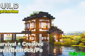 build a minecraft house or base