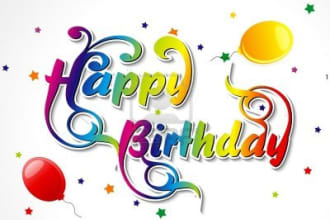 say Happy Birthday to your friends