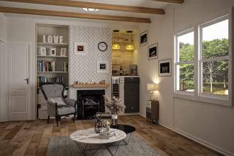 design your spaces and render realistic interior designs