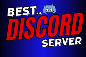 setup discord server for fivem, nft, crypto, anime or rust discord server