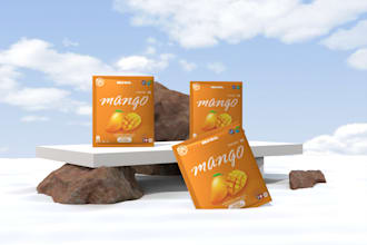 design premuim food pouch or bag label and packaging