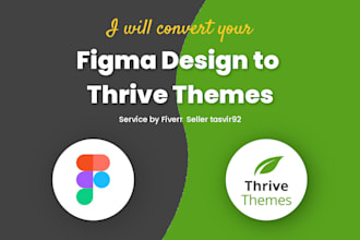 convert figma design to thrive themes or thrive architect