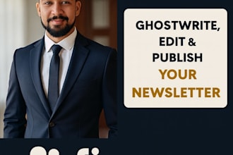 ghostwrite your newsletter and manage it