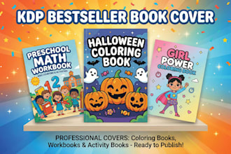 design kids activity book covers and KDP interiors that sell