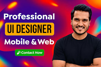 be ui designer for mobile app design, figma website design, figma app design