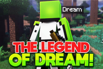design the best content 2d minecraft thumbnails