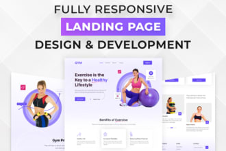 create an conversion oriented landing page for your business