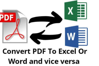 convert scanned pdf into word and excel and vice versa